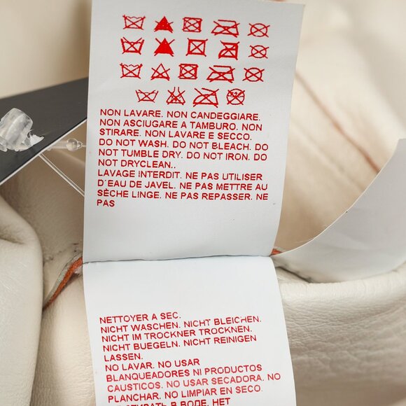 Marni R/15 Peach Leather Tulip-Print Jacket - Picture 10 of 12